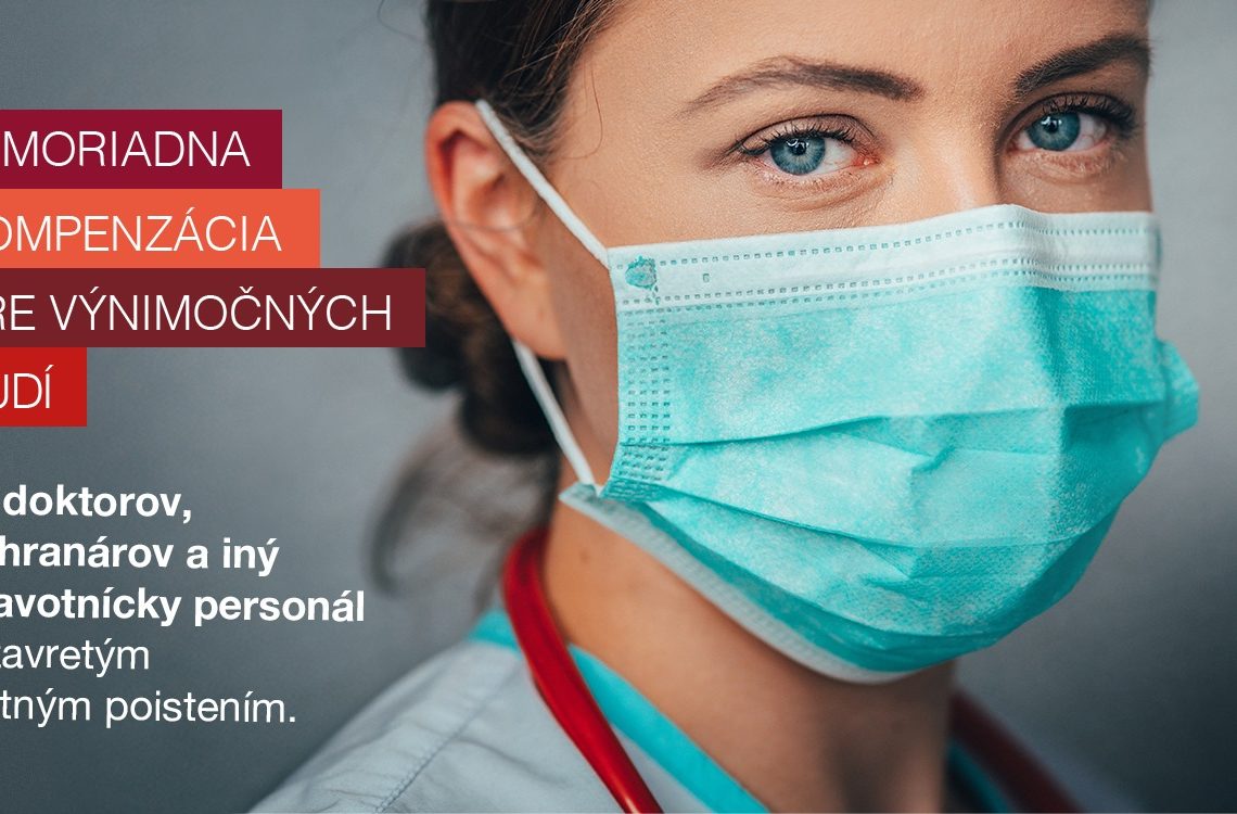 MIMORIADNA KOMPENZÁCIA PRE VÝNIMOČNÝCH ĽUDÍ: Poisťovňa Generali poskytne bonusové krytie pre zdravotníckych pracovníkov v prvej línií