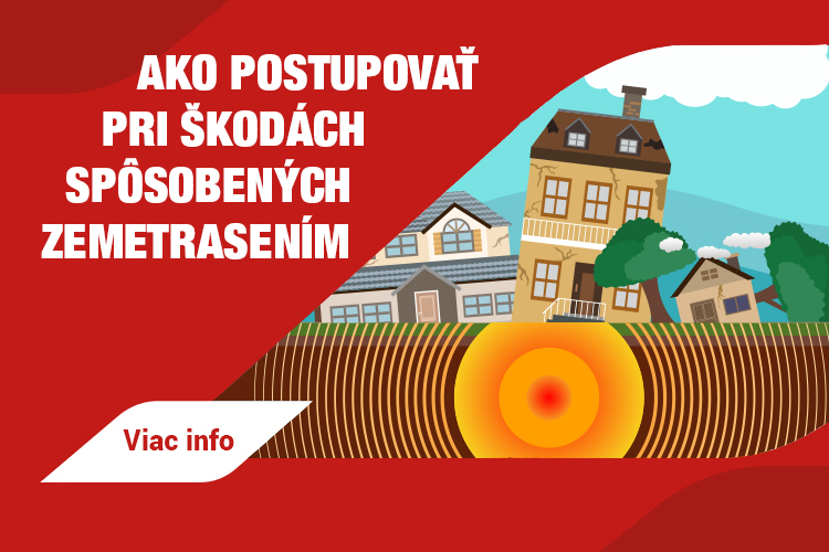 Klientov zasiahnutých zemetrasením odškodňujeme v zrýchlenom režime