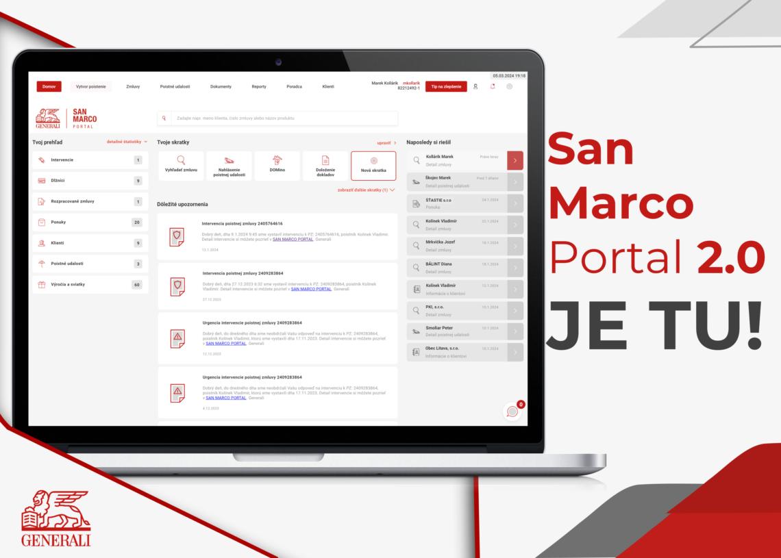 San Marco Portal 2.0 od 01.07.2024 pre všetkých!