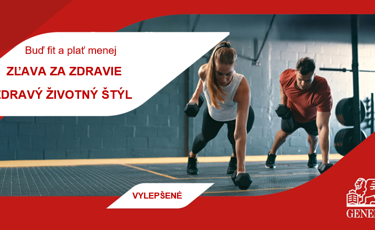 Buď fit a plať menej – zľava za zdravie a zdravý životný štýl